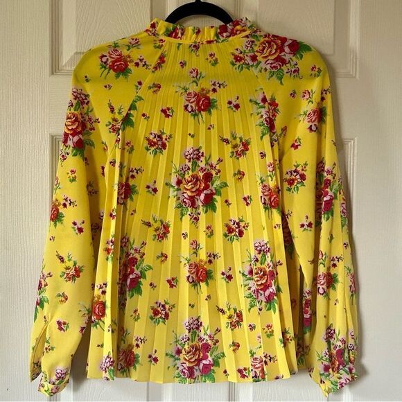 & Other Stories Pleated Floral Blouse - Picture 4 of 5